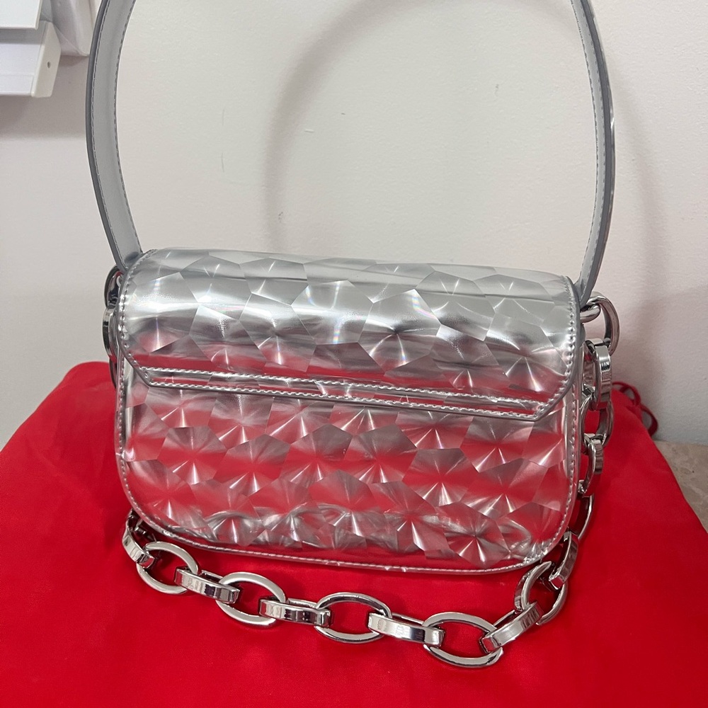 Diesel 1DR Strobe Silver Women's Bag - Picture 3 of 5